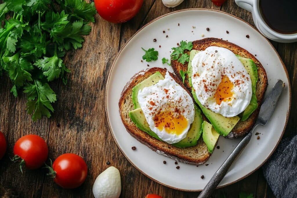 Fiber in Avocado Toast with Egg